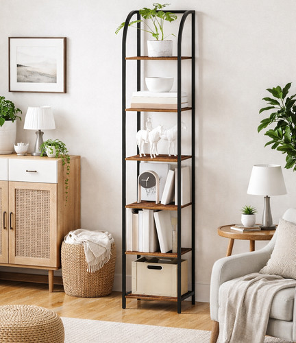 Narrow bookcase tier tall - tier,