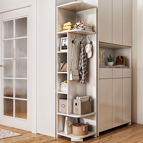 Wooden coat rack cabinet 180cm - wooden,