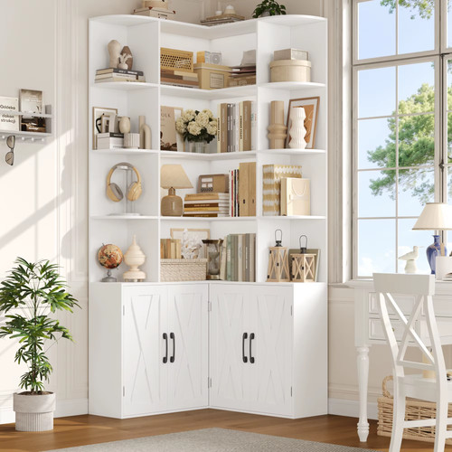 Corner bookshelf tall tier - corner,
