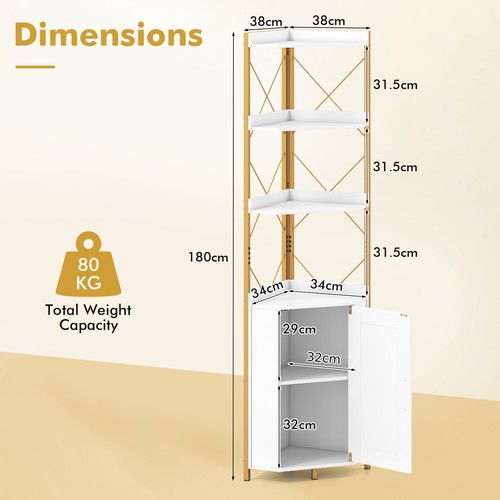 Corner shelf 180 tall - corner,