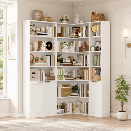 Corner bookcase storage unit - corner,
