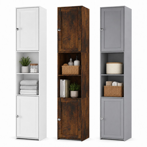 Tall bathroom storage - bathroom,